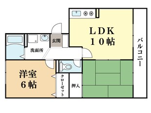 クレールうめみの物件間取画像